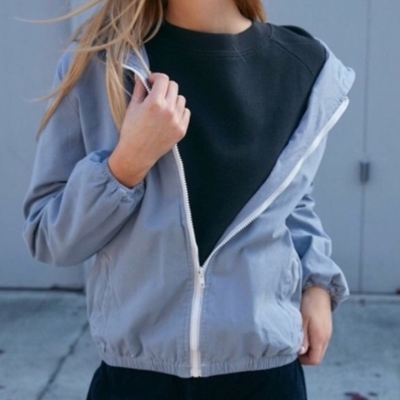 Brandy Melville Jackets & Blazers - Brandy Melville blue zip up jacket